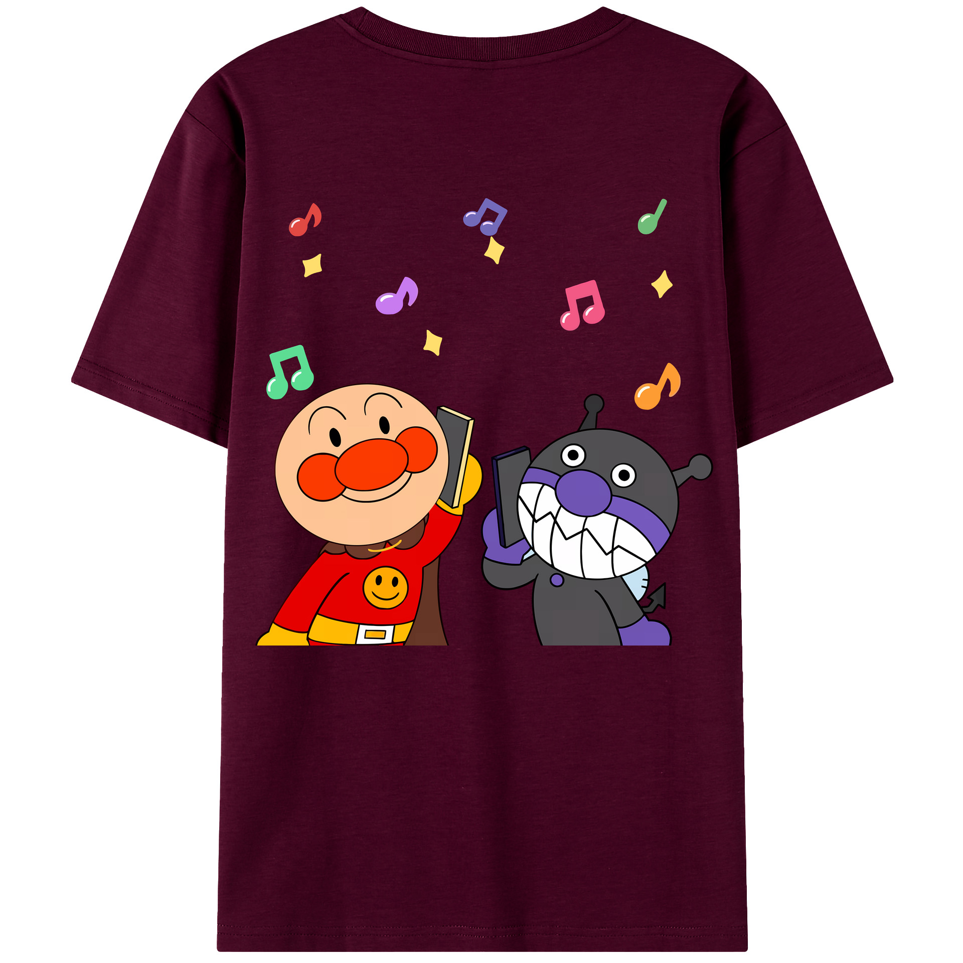 （画像用） アンパンマン Anpanman レディース半袖Tシャツ(バックプリント)